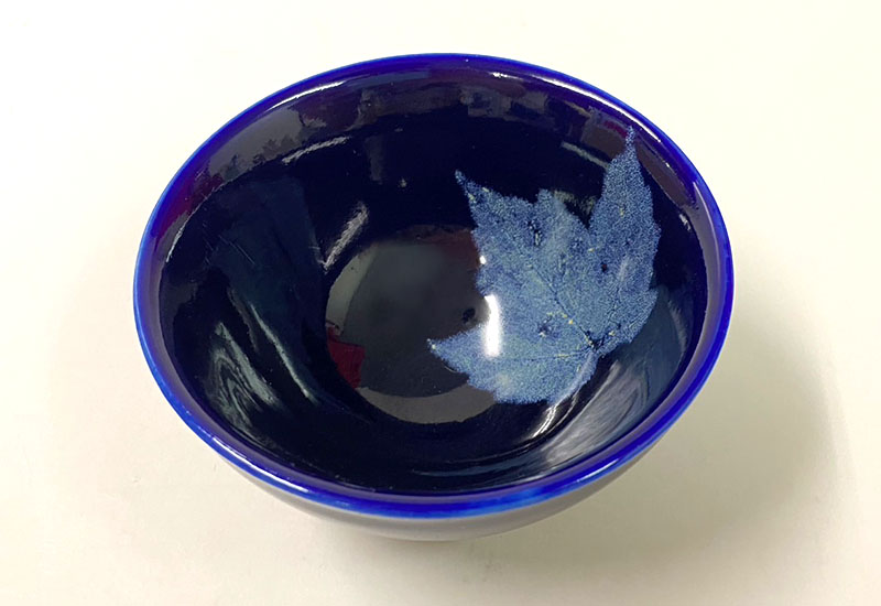 林映汝 木葉藍晶茶杯(70ml) 鶯歌燒 陶喜 cup